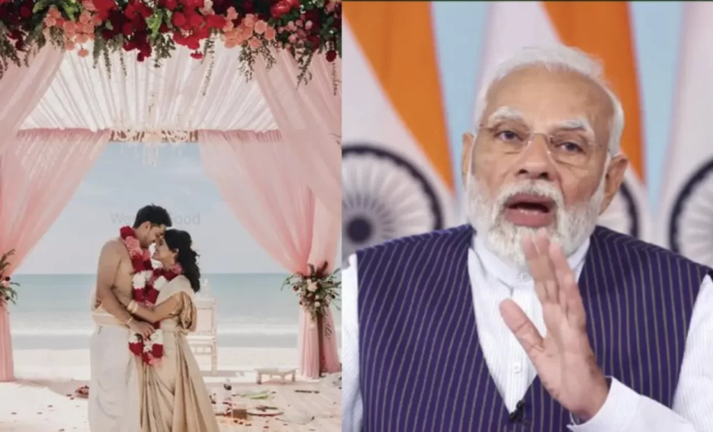 PM Modi Urges Couple to Choose Indian Destinations for Wedding Over Foreign Locations